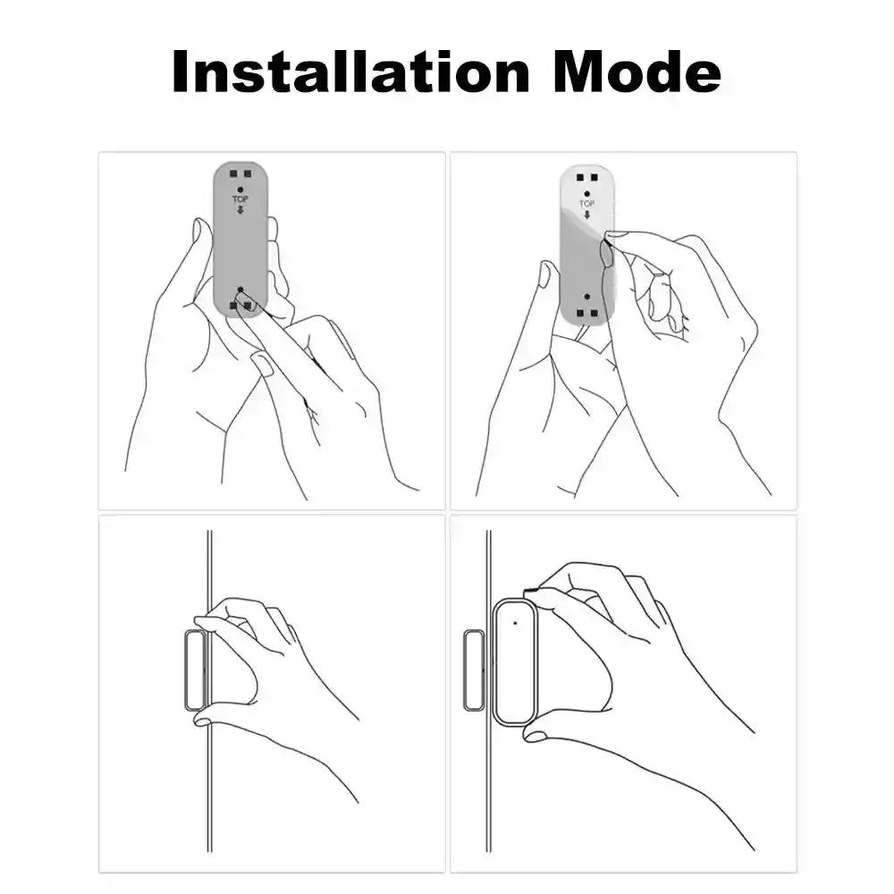 Zigbee Door Window Sensor for Smart Home Automation - White Tidesmit