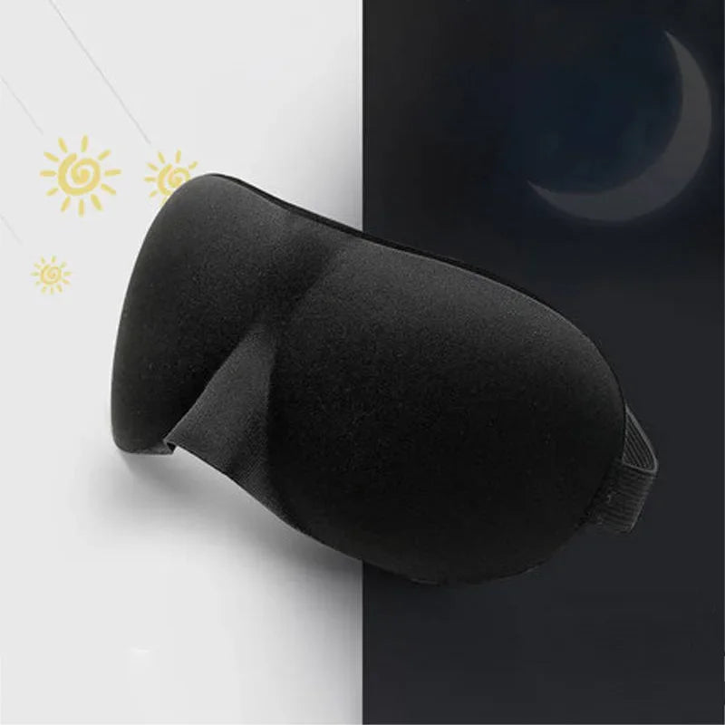 3D Smooth Natural Sleep Mask Fully Adjustable Shoulder Strap Unisex Essential for Travel Peaceful Sleep Blindfold Light Eyepatch
