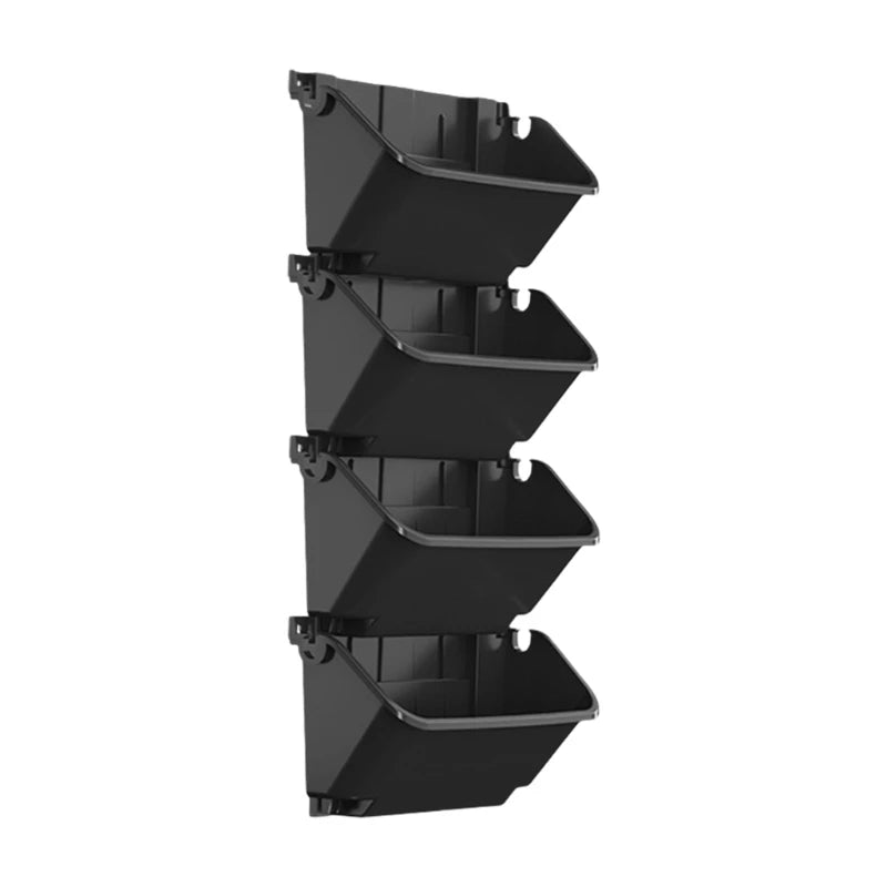 Watering Wall Planter Set Of 4 Plastic Vertical Garden Planter For Herbs Flowers Succulents Indoor Outdoor Space Saving Design