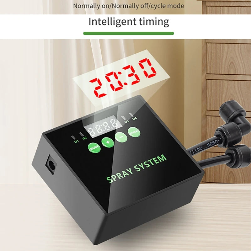 Water Plant Aquarium Rainforest Fish Tank Plant Timing Sprayer Reptile Humidification Intelligent Sprayer System Kit EU