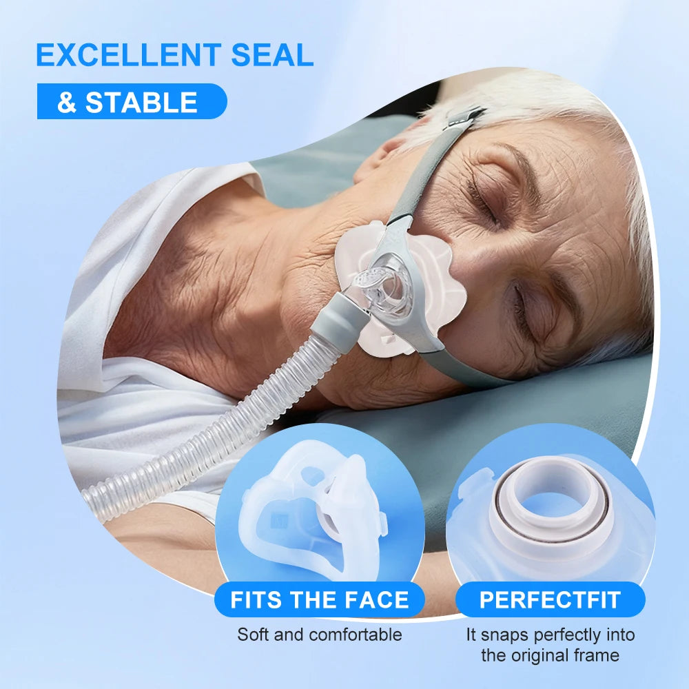 2/1pc CPAP Face Mask for AirFit F40 Auto CPAP Machine Sleep Apnea Nasal Mask Anti Snoring Apnea Replacement Mask Accessories New