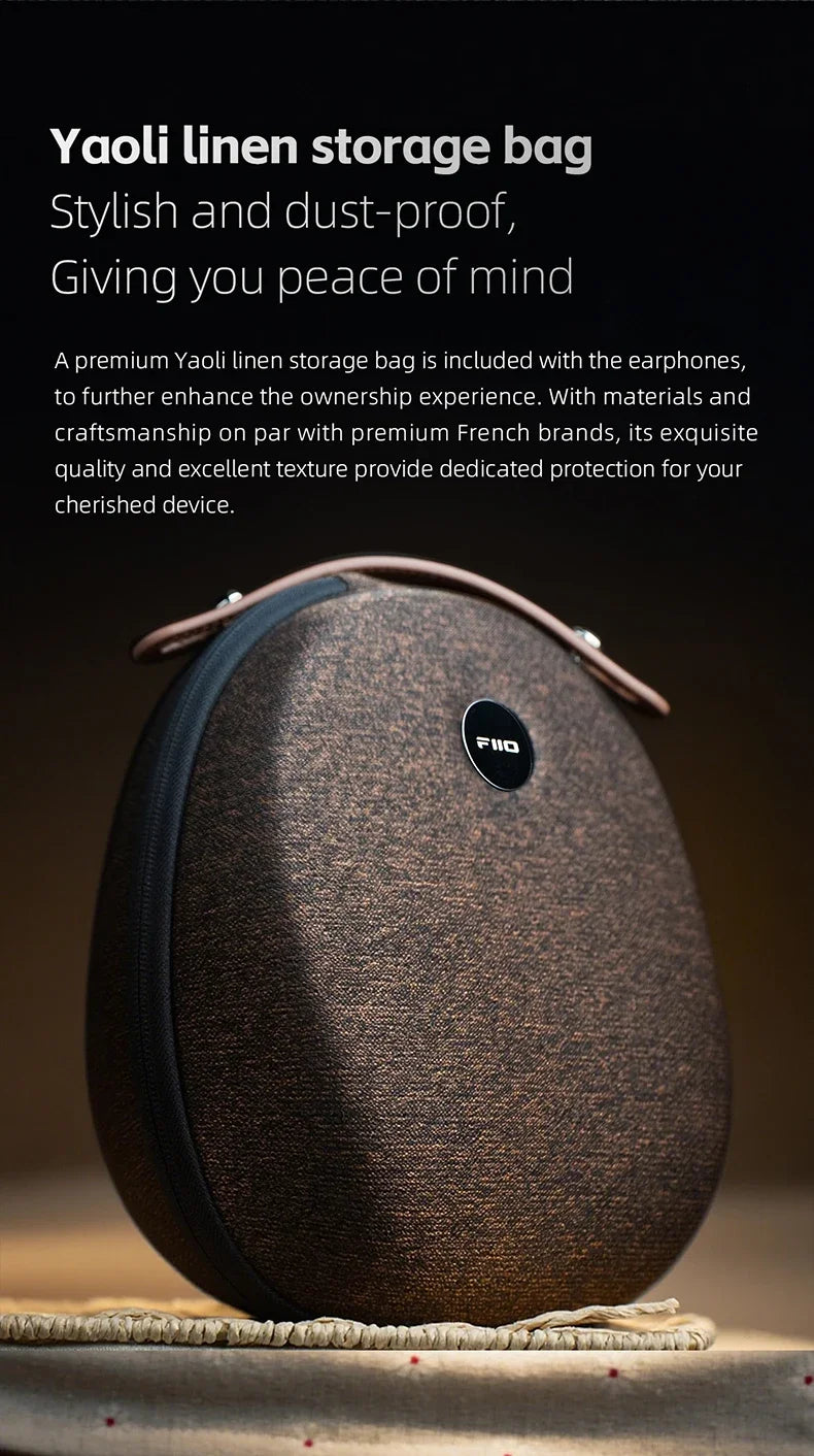 FiiO FT13 Closed-Back Audiophile Headphones in Purpleheart Wood Tidesmit