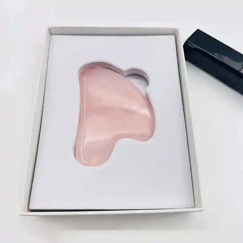 Gua Sha Facial Massage Tool Set | Premium Pink Quartz | Tidesmit Eye Massage Instrument Tidesmit