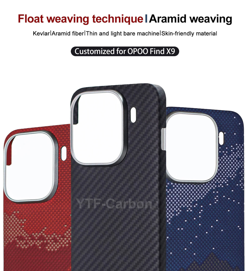 Oppo Find X9 Pro Carbon Fiber Case - Slim Magnetic Protection Tidesmit