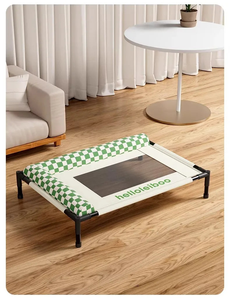 New Style Raised Mesh Cat Dog Off-The-Ground Pet Bed Removable And Washable Breathable Pet Sofa Moisture-Proof With Pilloww
