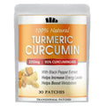 Tidesmit Turmeric Curcumin with Black Pepper transdermal patches for joint support and enhanced absorption, 30 count.