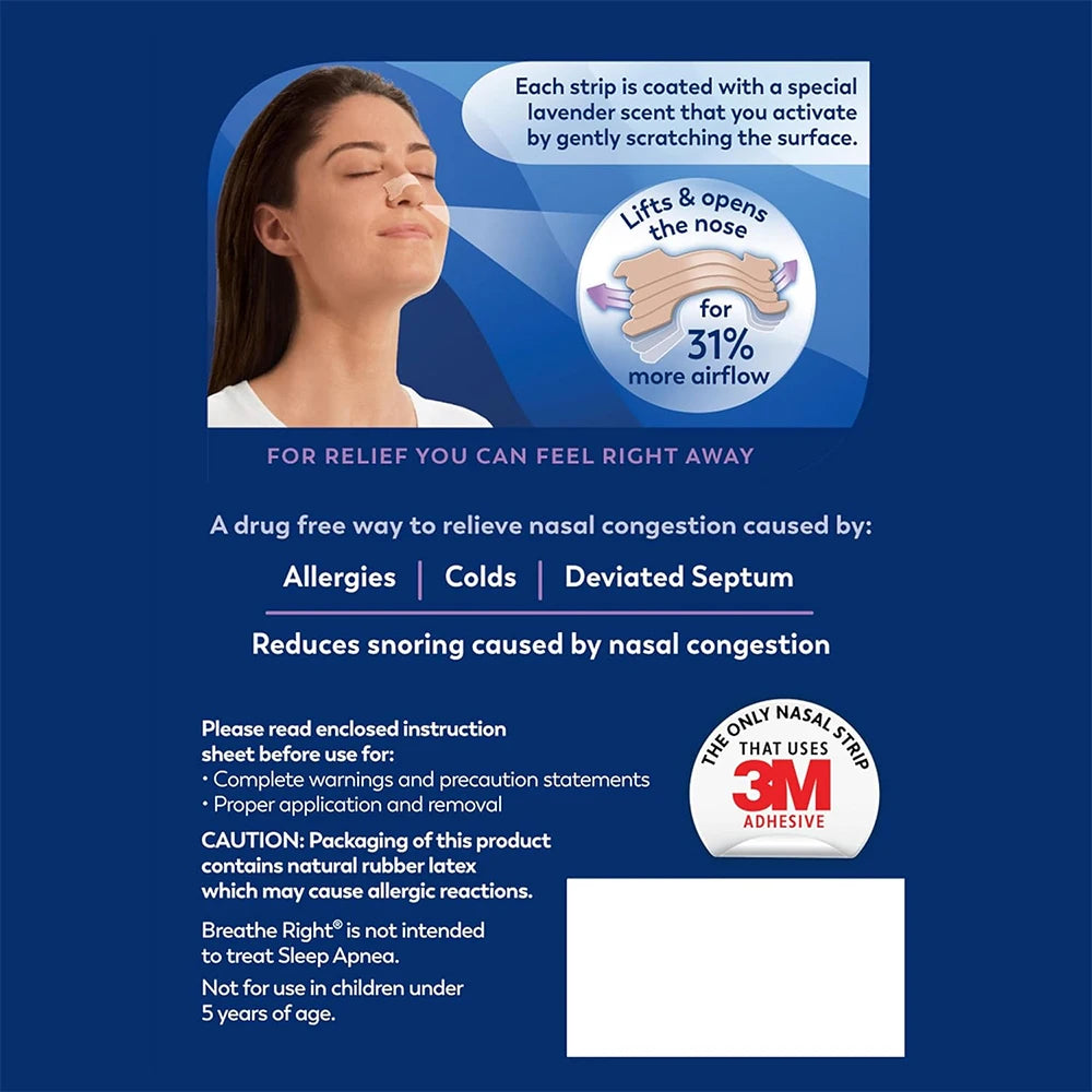 30/60/90Pcs,Sleep Nasal Strips,Nose Breathe Strips,Anti Snoring Nose Strips for Breathing,Exercise Air Inhalatiand Improve Sleep
