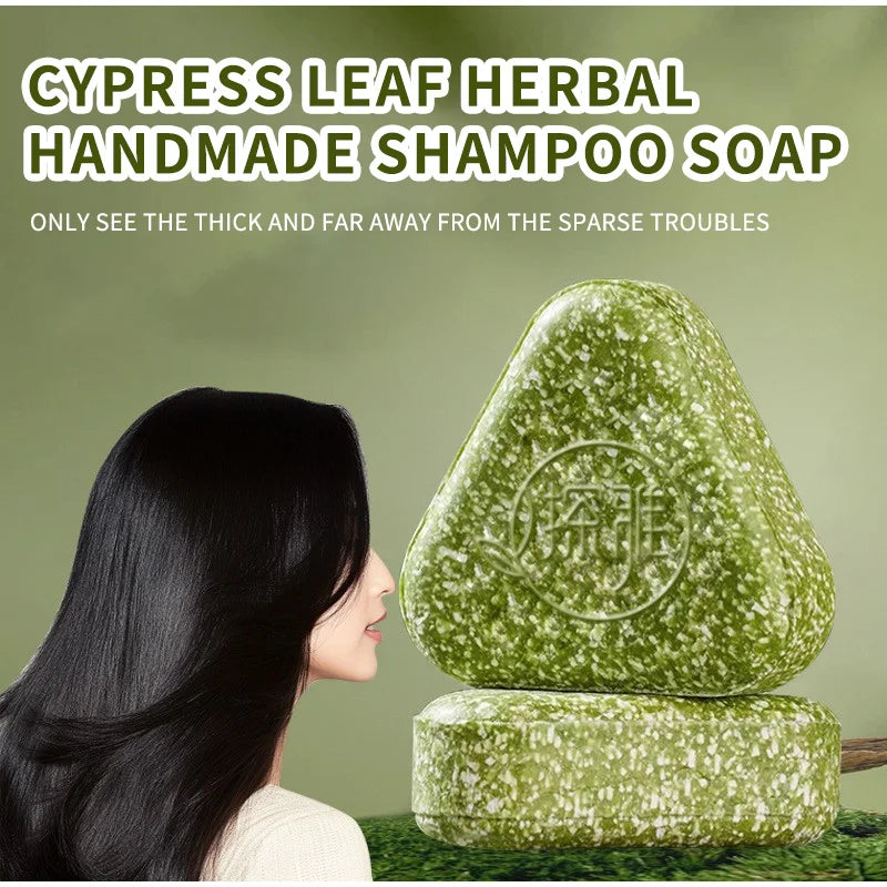Hair Strengthening Nourishing Shampoo Soap,Oriental Arborvitae Usman Herbal Extract Anti Hair Loss,Face Wash Clean Handmade Soap