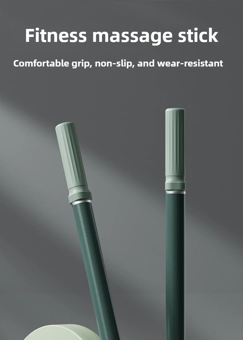 Fascia Massage Roller Stick for Deep Muscle Relief - Green/Purple Fascia Gun Tidesmit