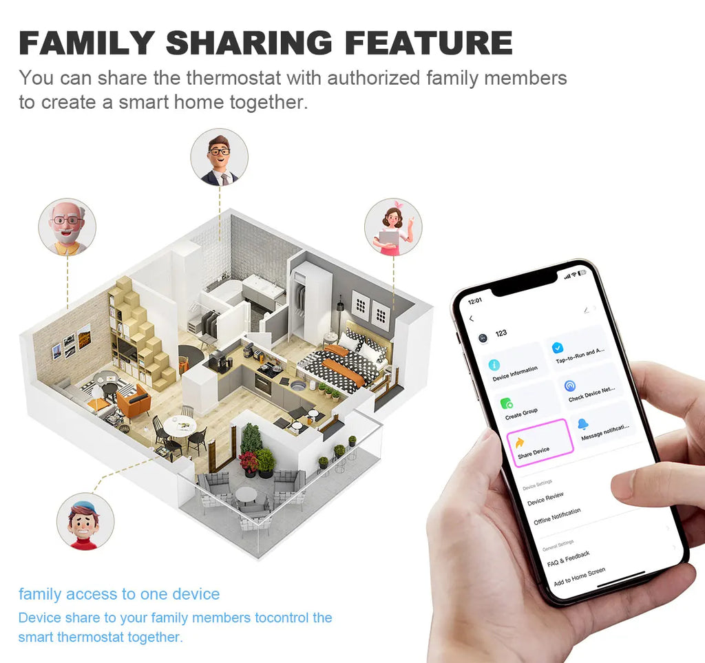 Smart Thermostat Tuya WiFi for Water/Electric Floor Heating Gas Boiler Remote Temperature Controller Alexa Google Yandex Voice