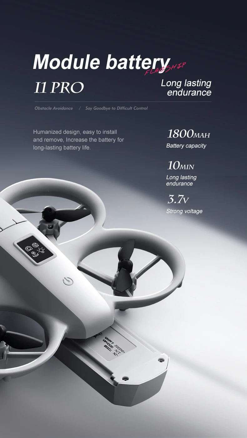 Mini 4K Camera Drone - Obstacle Avoidance & Foldable Design (i1PRO) Tidesmit