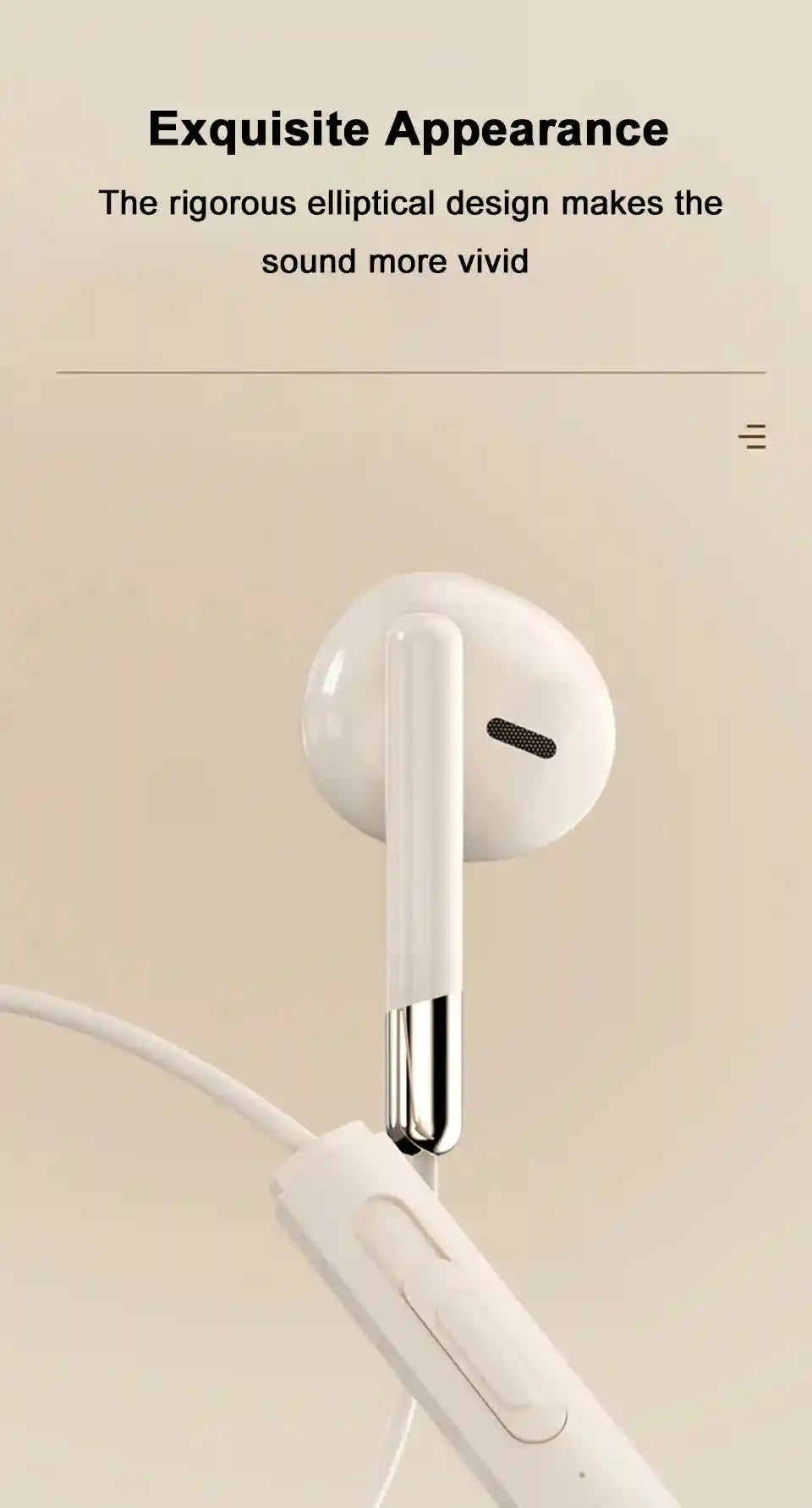 USB C Wired Headphones | HiFi Stereo Sound for Galaxy and iPhone Tidesmit