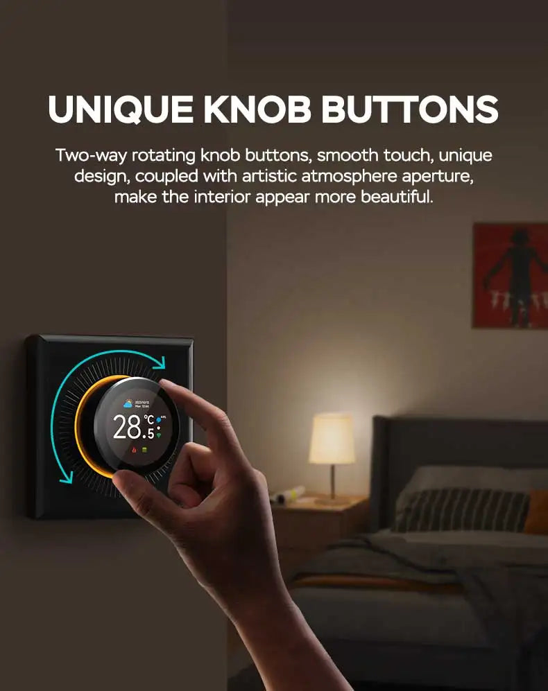 TUYA WiFi Smart Knob Thermostat  Floor Heating Water Gas Boiler Home Room Programmable Temperature Controller Alexa Google Home