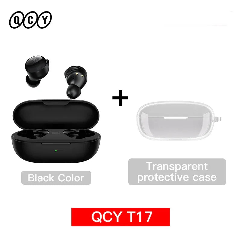 Tidesmit Wireless Earbuds Bluetooth 5.3 TWS Headphones 26H Playtime T17 Black with Case Tidesmit