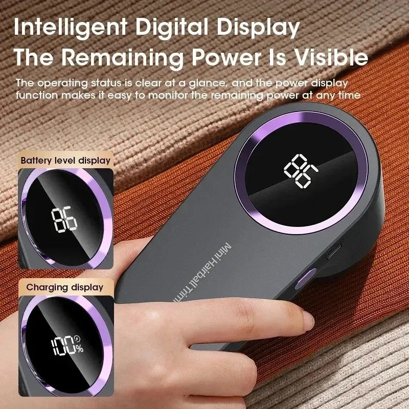 Tidesmit Portable Electric Fabric Shaver with LED Display