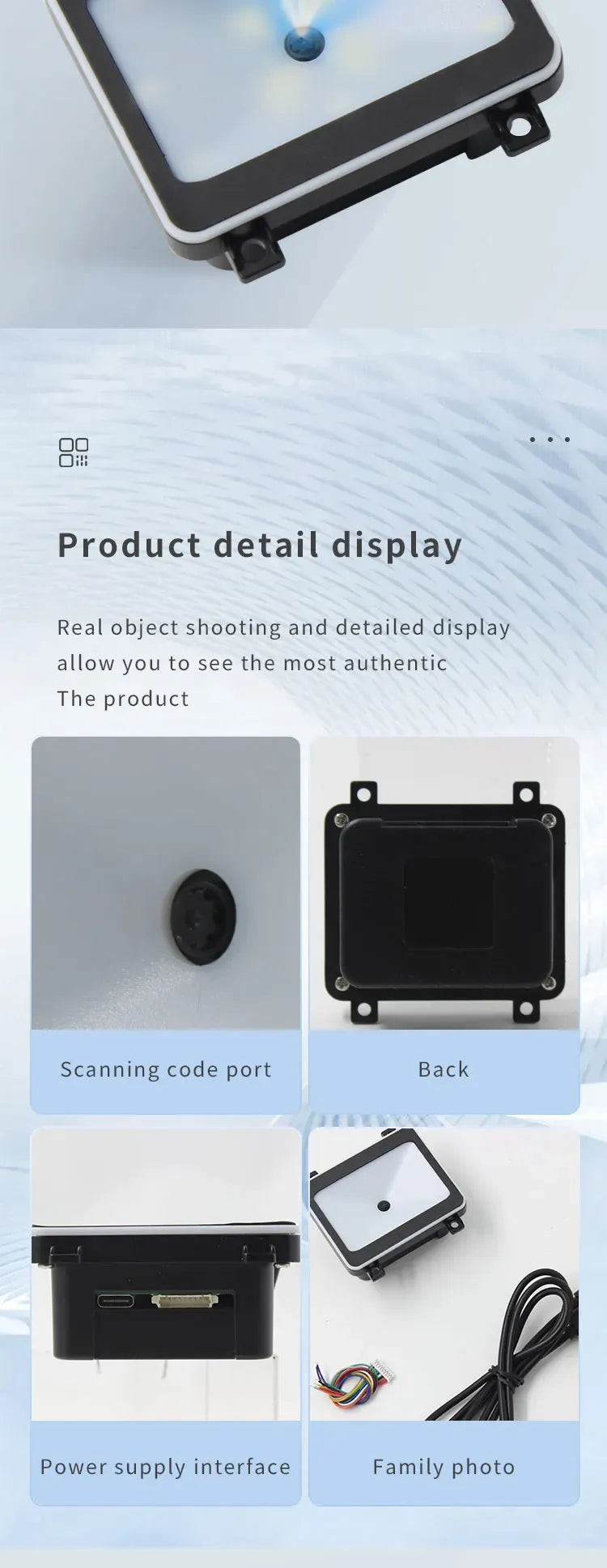 Small Bar Code Scanner USB TTL RS232 Embedded 1D 2D Barcode Reader QR Code Scanner Module Apply for Vending Machine