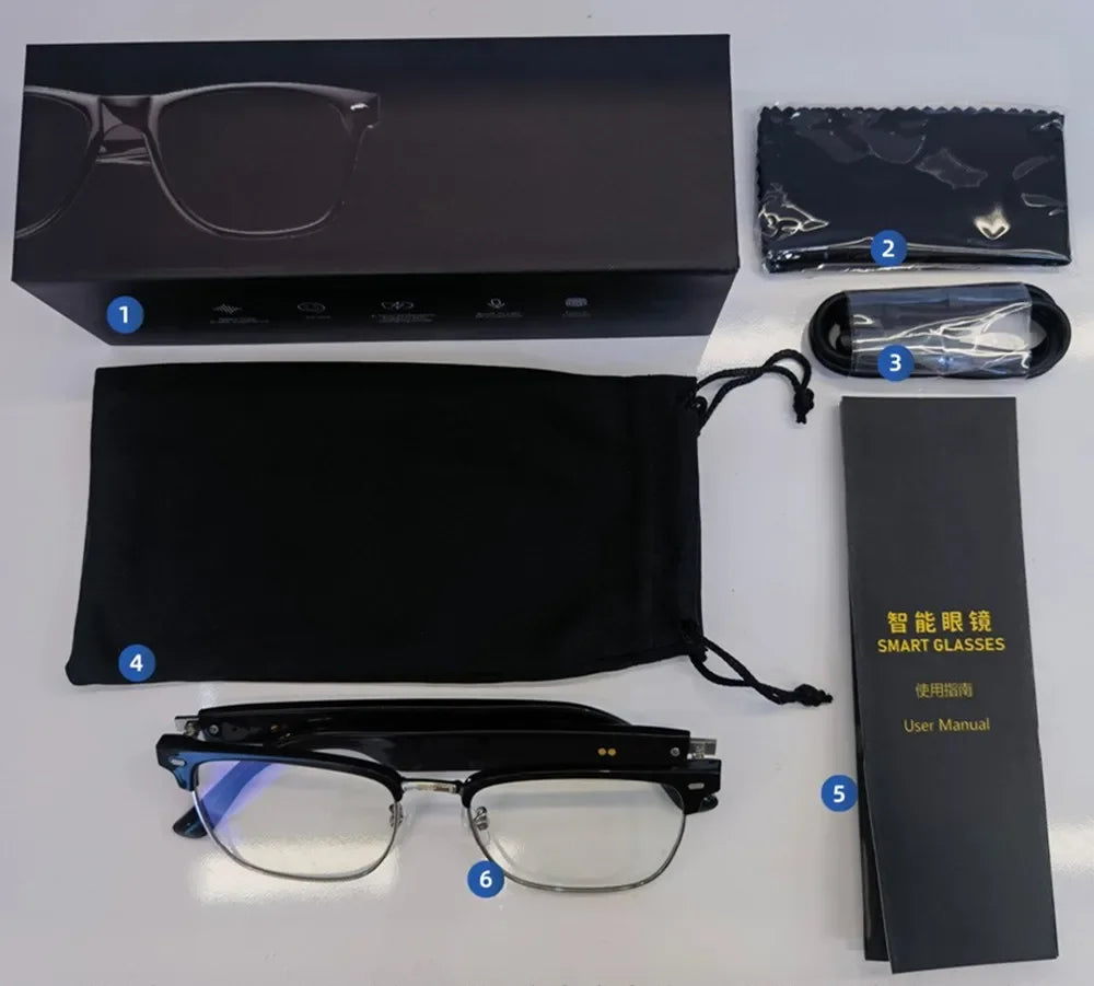 Smart Audio Sunglasses with Voice Translator – Bluetooth 5.0 Wireless Tidesmit