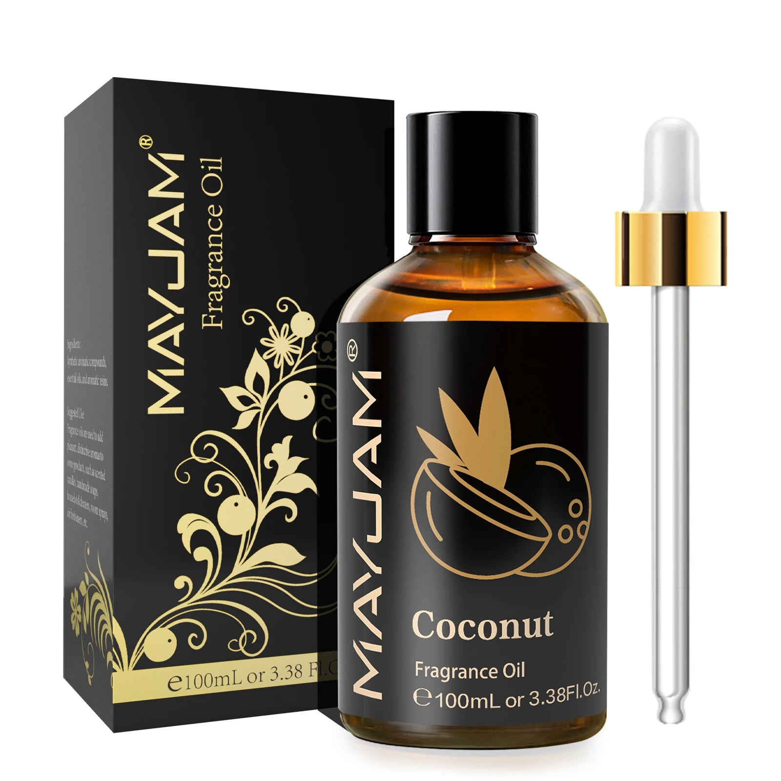 MAYJAM 100ML Fruit Fragrance Oil for Diffuser Candle Soap Making Coconut Strawberry Watermelon Blueberry Essential Oils