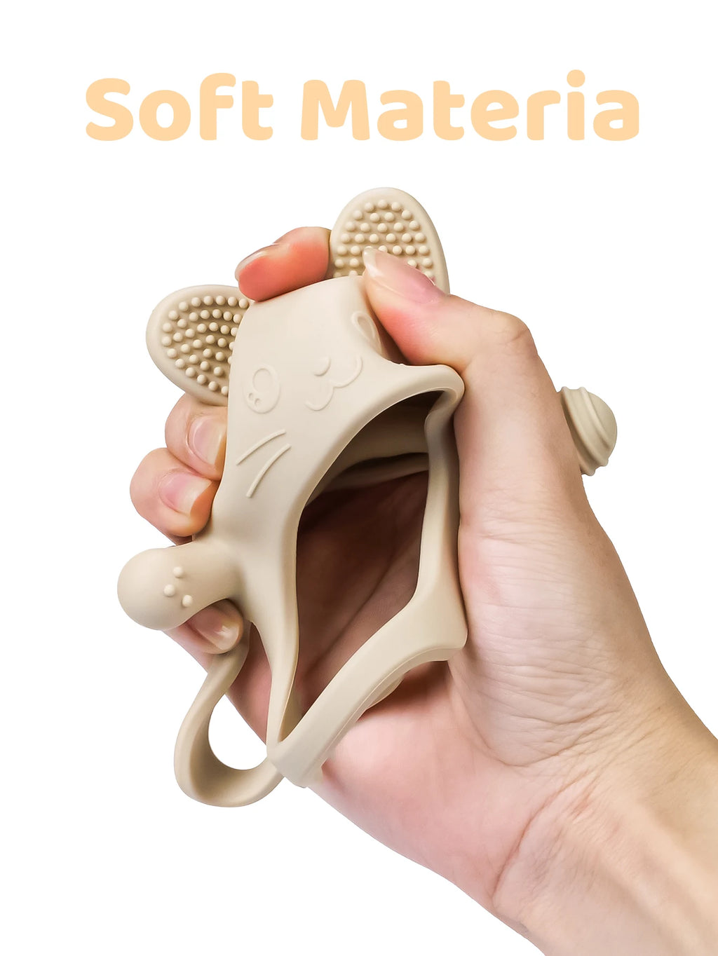 Baby Silicone Teether Gloves Toys BPA Free Silicone Soft Soothing Dental Care Gums Anti-eating Hand Molar Toys Baby Accessories