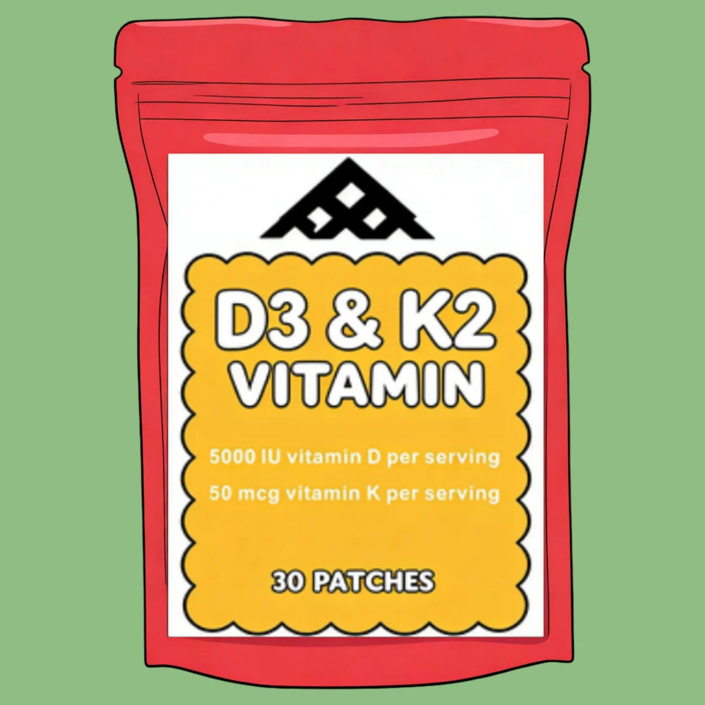 Vitamin D3 And Vitamin K2 (MK7) Transdermal Patches Support Overall Health 30 Patches
