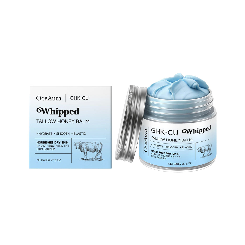 Copper Peptides GHK-Cu Beef Tallow for Skin Blue Balm Manuka Honey Face and Body Moisturizer for Mature Dry & Sensitive Skin