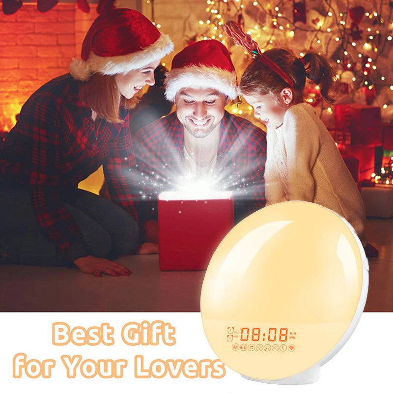 Wake Up Light Alarm Clock with Sunrise Simulation & FM Radio Tidesmit