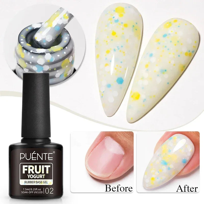 3D Sculpture Gel Nail Polish 15ml - Professional Soak Off Formula Permanent Makeup Machines Fruit Yogurt 02 Tidesmit