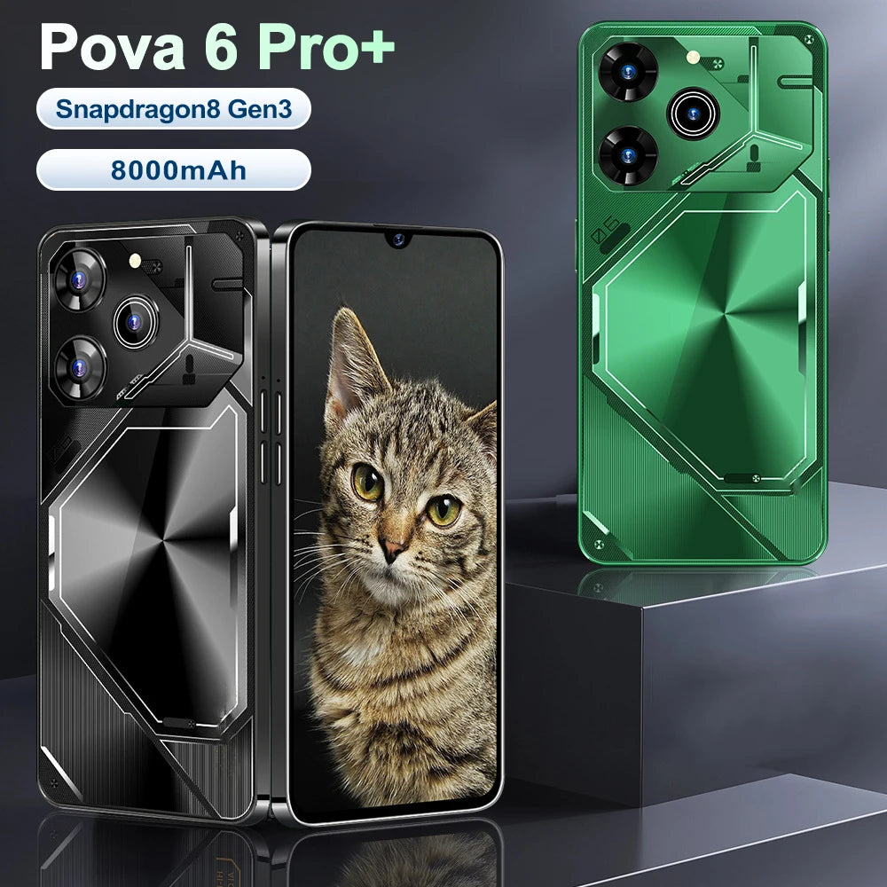 Pova 6 Pro 5G Smartphone 22GB 2TB Android 14 High-Capacity Device Tidesmit