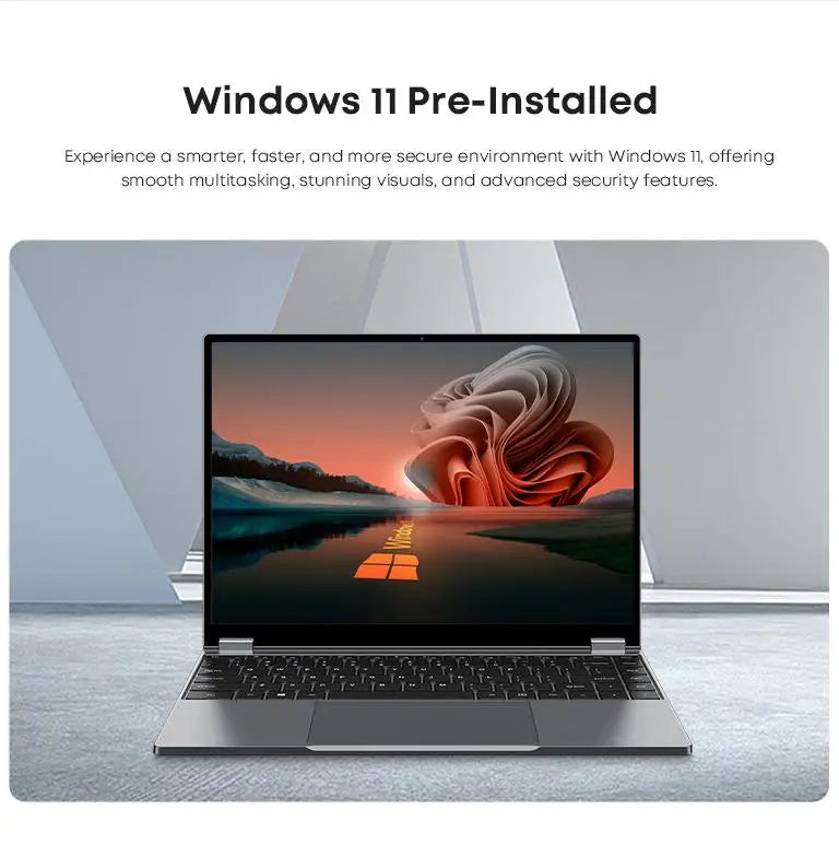 CHUWI FreeBook 2-in-1 Touch Screen Laptop Laptop 13.4'' IntelN150 16GB LPDDR5 RAM 512GB SSD FHD 2520x1680 WiFi6 BT5.2 Windows 11