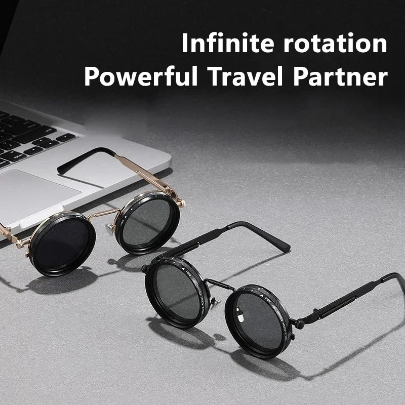 Polarized Smart Glasses with Adjustable Dimming and UV400 Protection Tidesmit