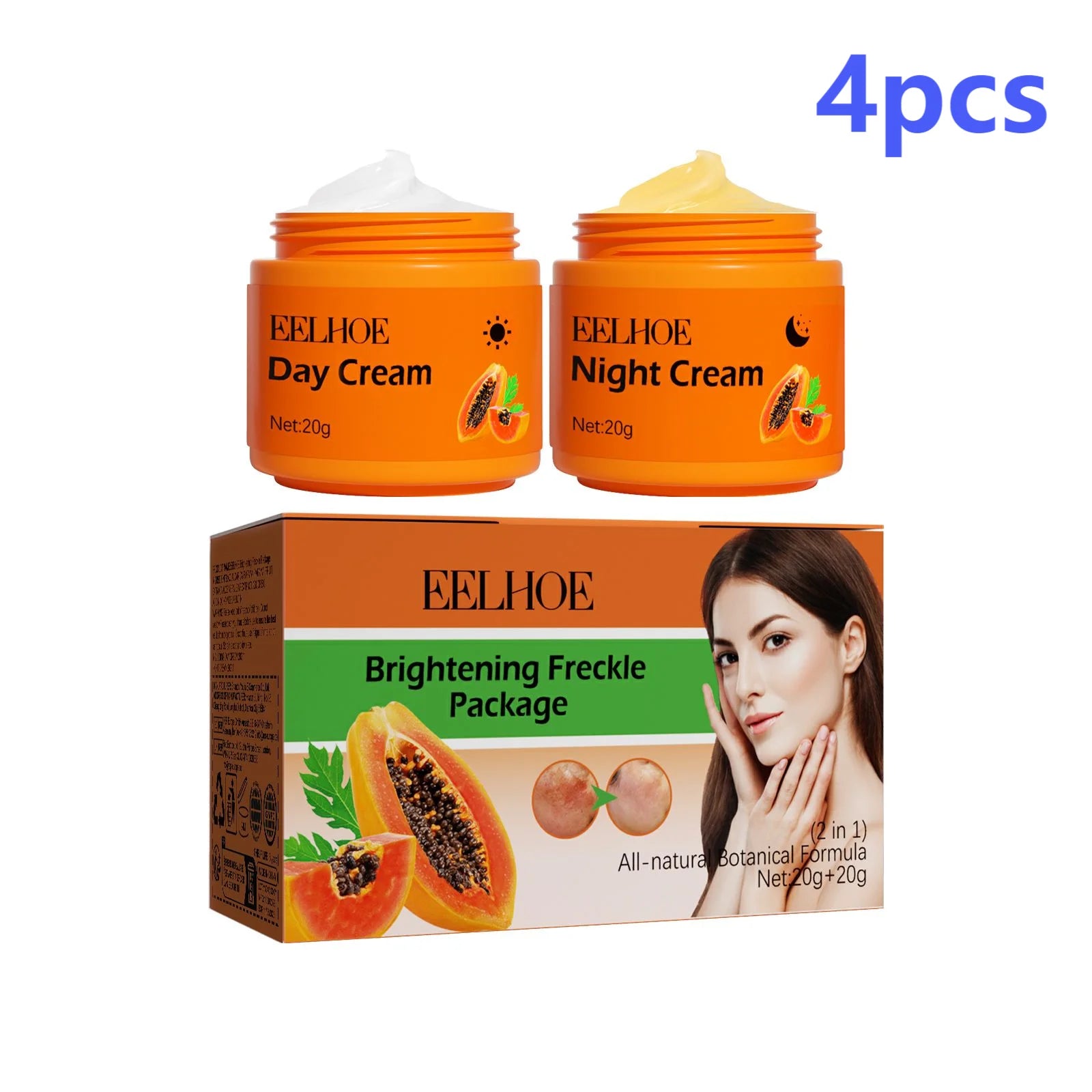 Tidesmit EELHOE papaya whitening freckle cream dark spot corrector for face brightening day and night skincare