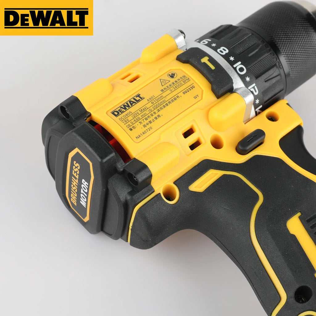 Global Air Shipping DEWALT DCD805 20V Power Tools Brushless Impact Drill Cordless Electric Screwdriver Multi-Function Hand Drill