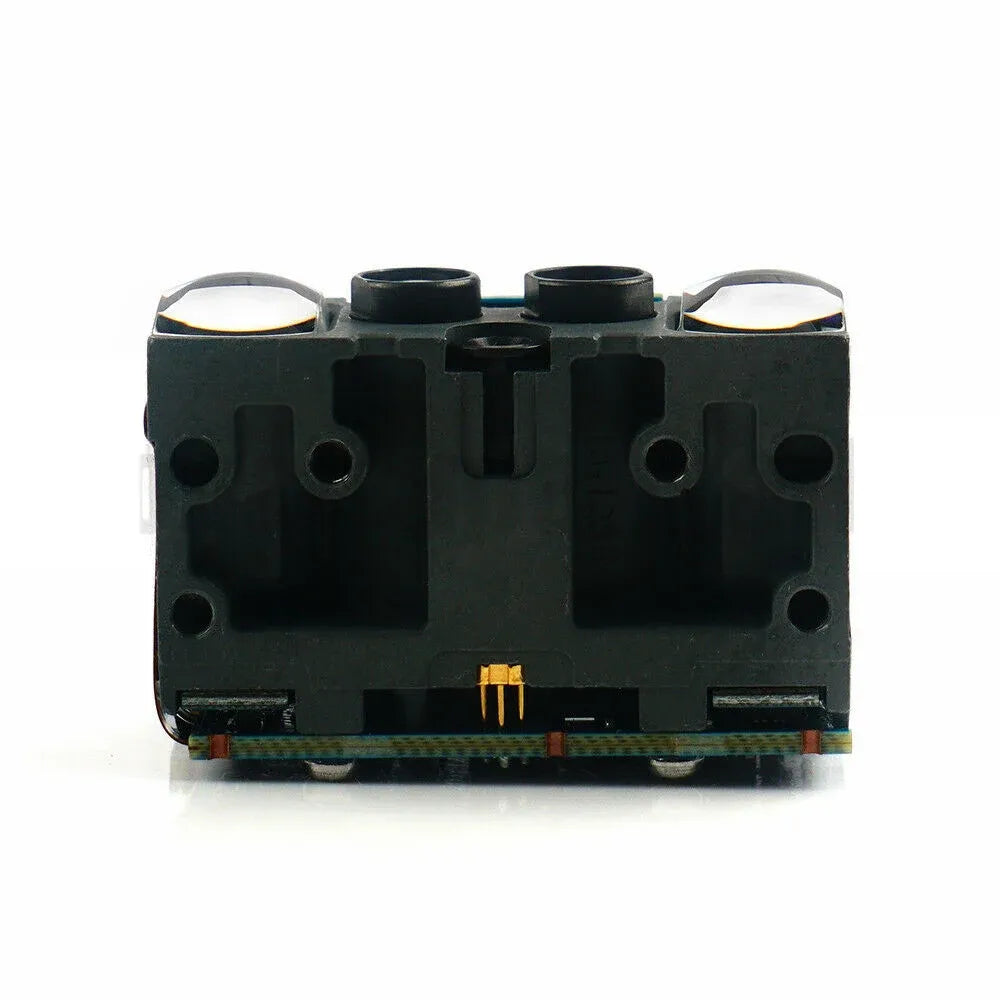 2D barcode scanner engine bottom housing with four screw posts and small connector