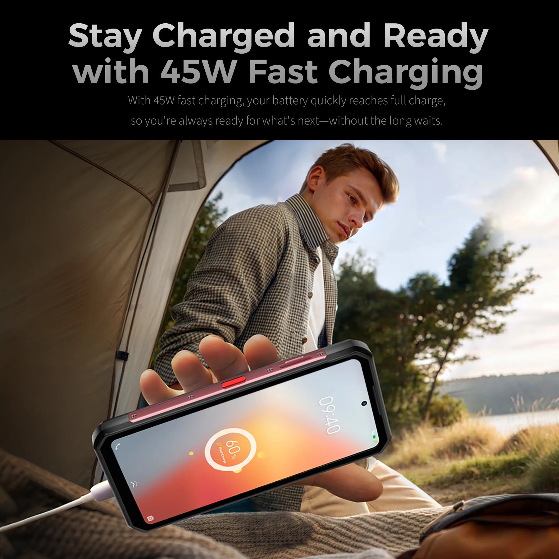 Oukitel WP56 5G Rugged Smartphone 12GB+512GB 45W Android15 Mobile Phone 16000mAh 6.78"FHD+ 108MP Camera 120Hz oukitel Cell Phone