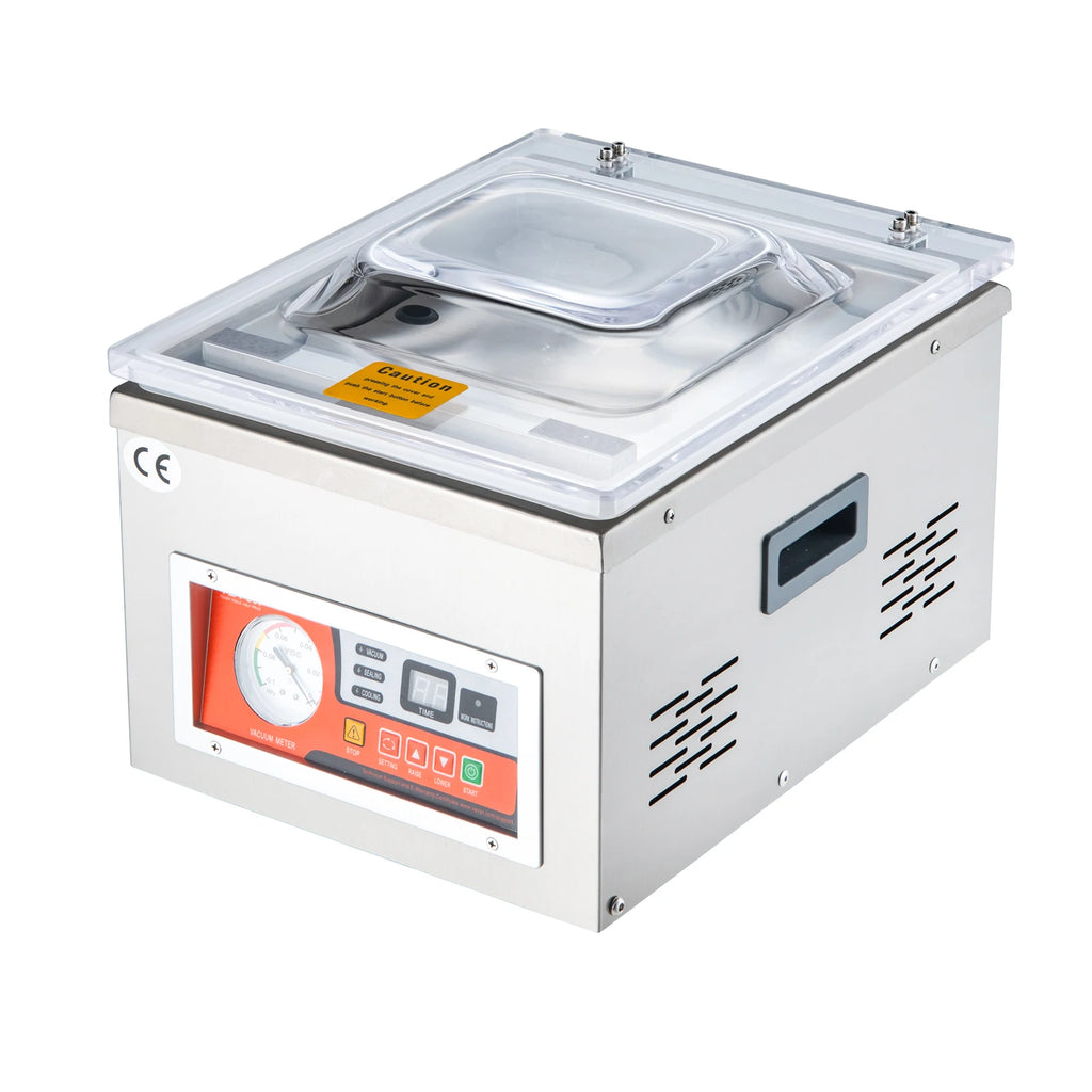 SucceBuy DZ-260A Chamber Vacuum Sealer with 15.7" Sealing Length Kitchen Vacuum Packing Machine for Home Foods Meats Marinades