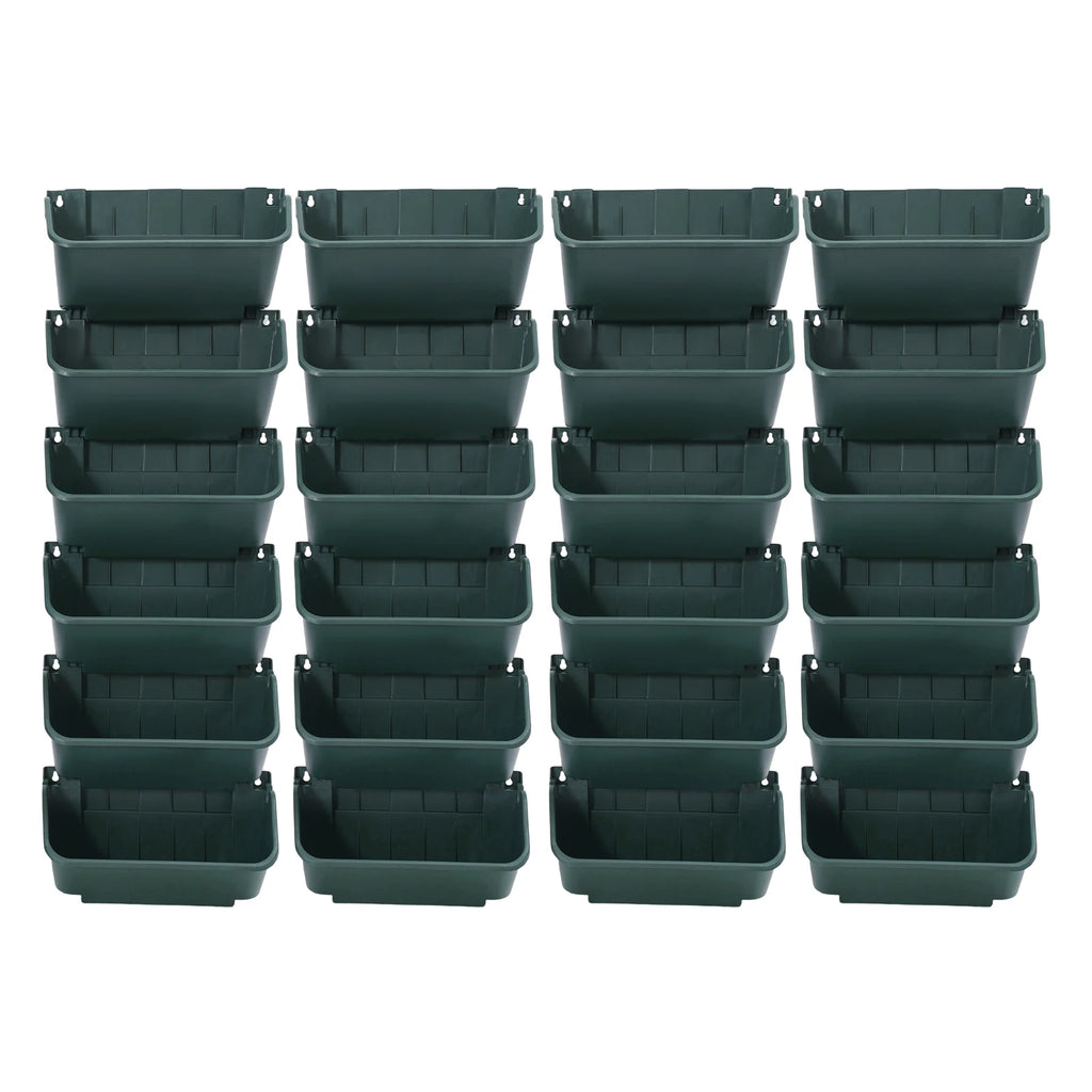 24PCS Vertical Garden Planter 3kg Wall Mounted Planter Wall Hanging Flower Pot Decor for Gardens Terraces Balconies