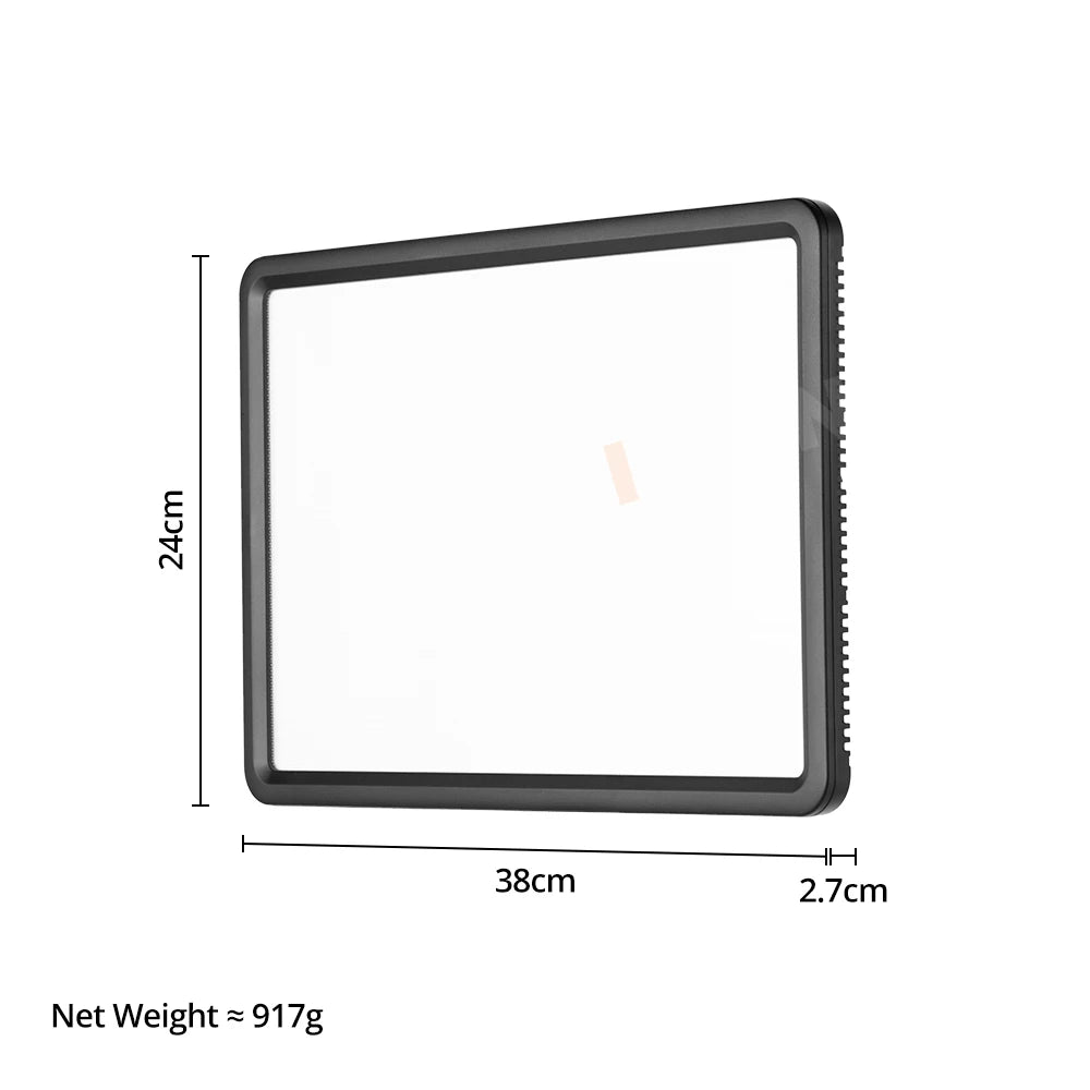 LED Video Light Panel 30W | Adjustable Color Temp Lighting Kit Tidesmit