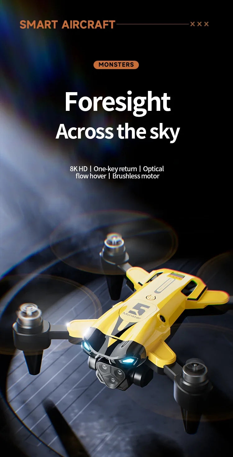 8K Camera Drone with Obstacle Avoidance & Brushless Motor - M5 Series Tidesmit