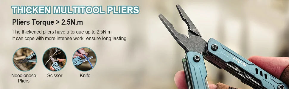 NexTool S11 Pro Mini Sailor Pliers 12-In-1 Multi Tool Pocket Knife Folding Tools Wire Cutters EDC Card Pin Screwdriver Scissors