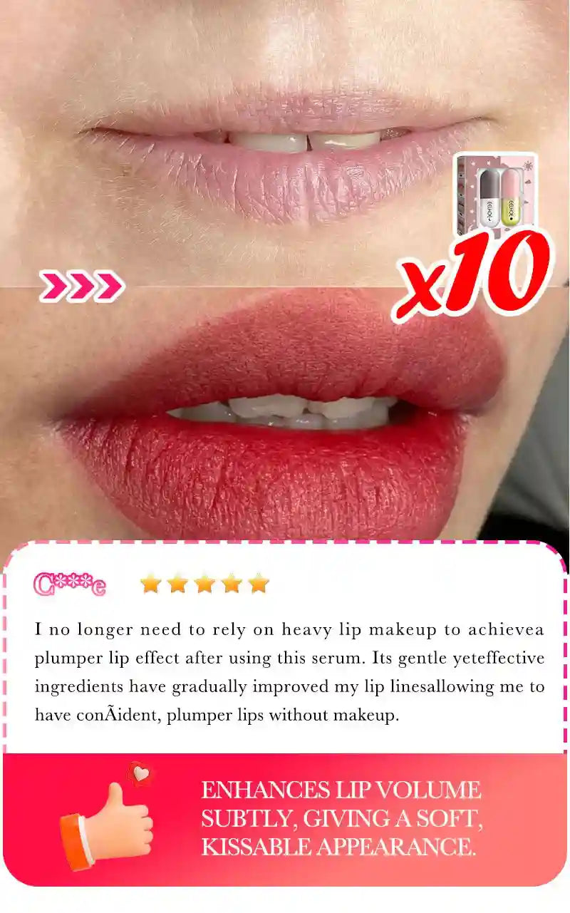 Lip Plumper Serum | Natural Moisturizing Lip Treatment | Tidesmit Lip Care Tidesmit