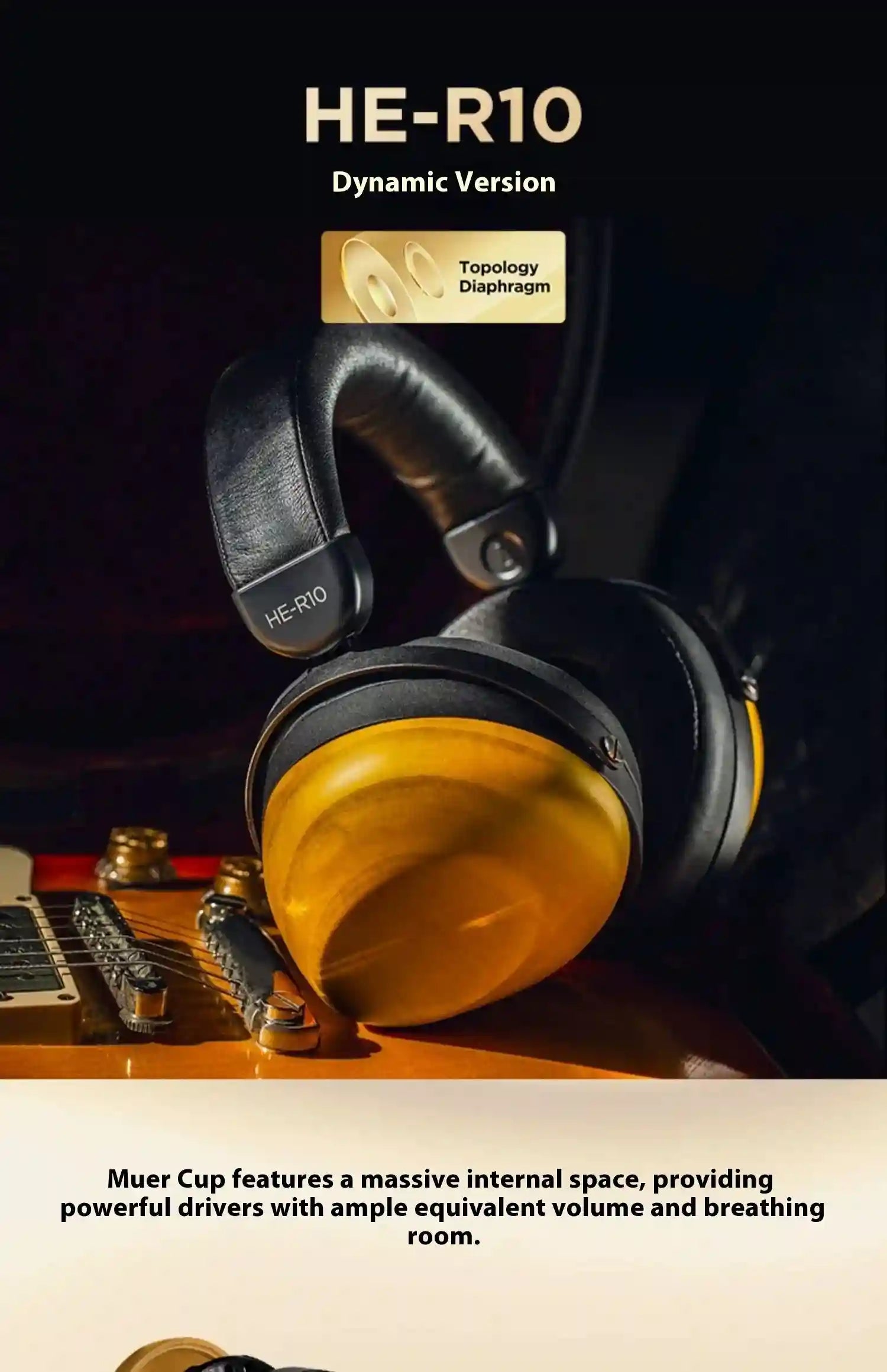HIFIMAN HE-R10D Closed Back Headphones | Dynamic Driver Wired Audio Tidesmit