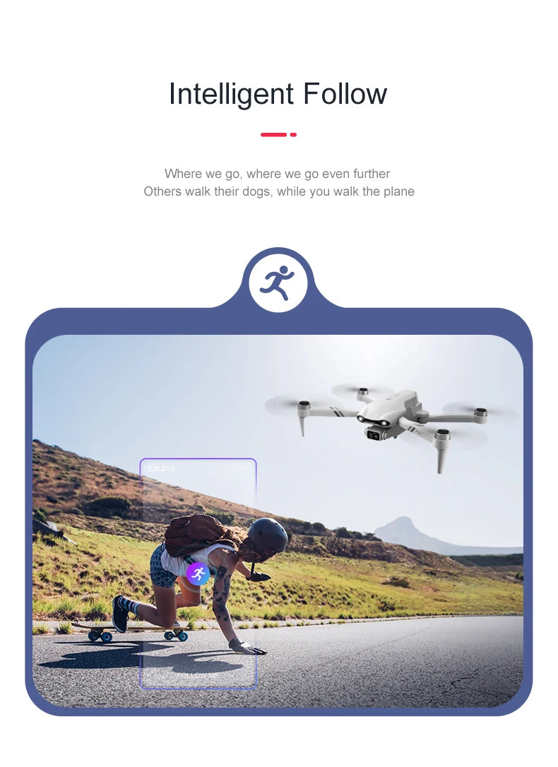 GPS Drone with 8K Dual Camera - Foldable Brushless Quadcopter Tidesmit