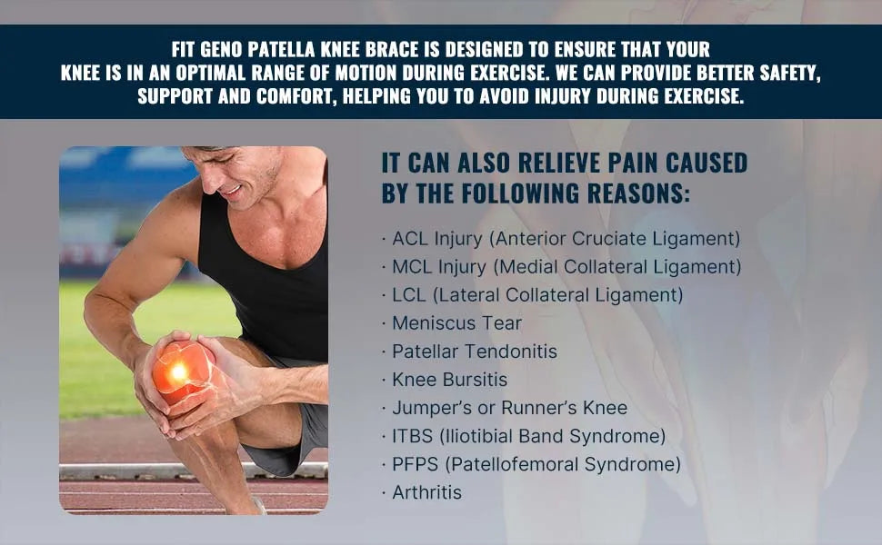 Patella Knee Brace for Women Men,Patellar Tendon Support Strap for Arthritis Tendonitis Running  Knee Hiking Basketball-1 pair