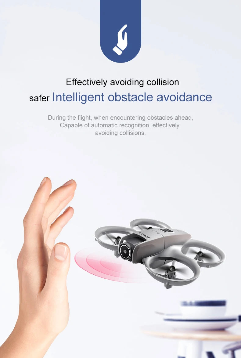 4K HD Camera Drone - Foldable GPS Drone with Obstacle Avoidance (D16 Model) Tidesmit