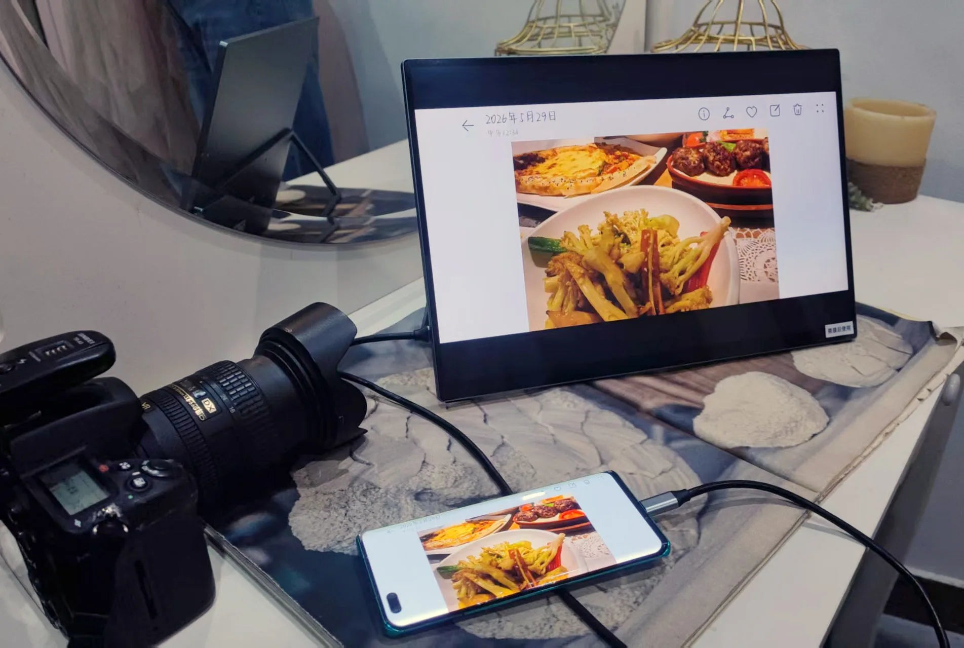 16-inch 2.5K Touchscreen Full Aluminum CNC Full Lamination 144Hz High-Definition High-Brightness One-Cable Portable Monitor
