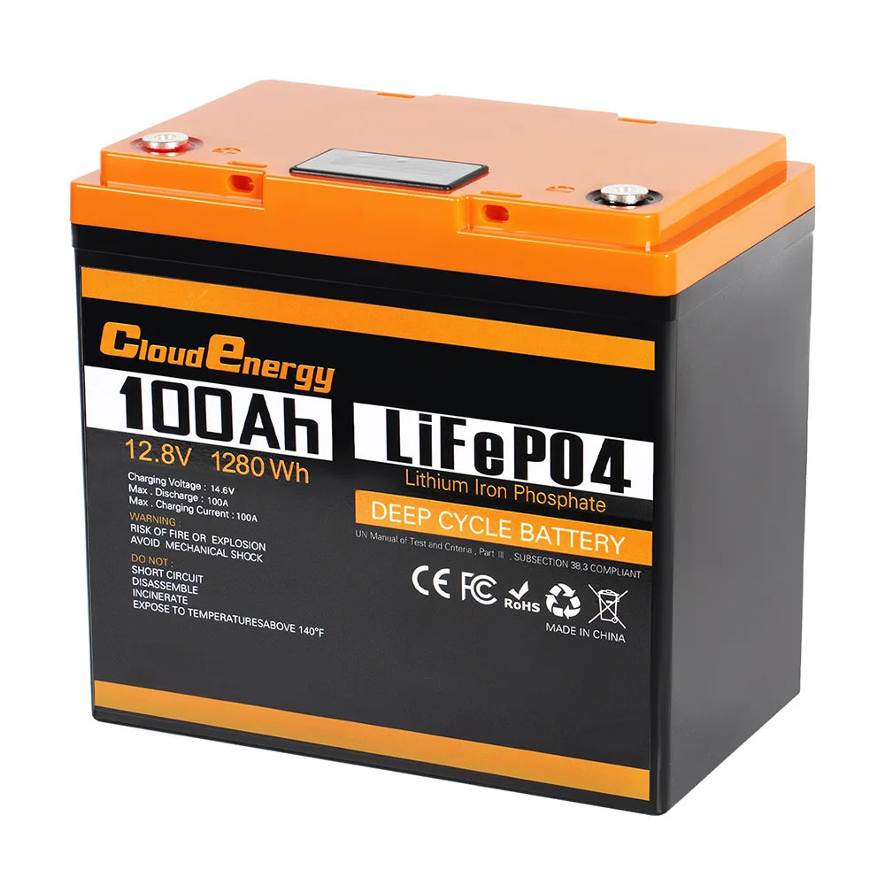 12V 100Ah LiFePO4 Battery Pack - 6000 Cycle High Capacity Power CL12-100 spain Tidesmit