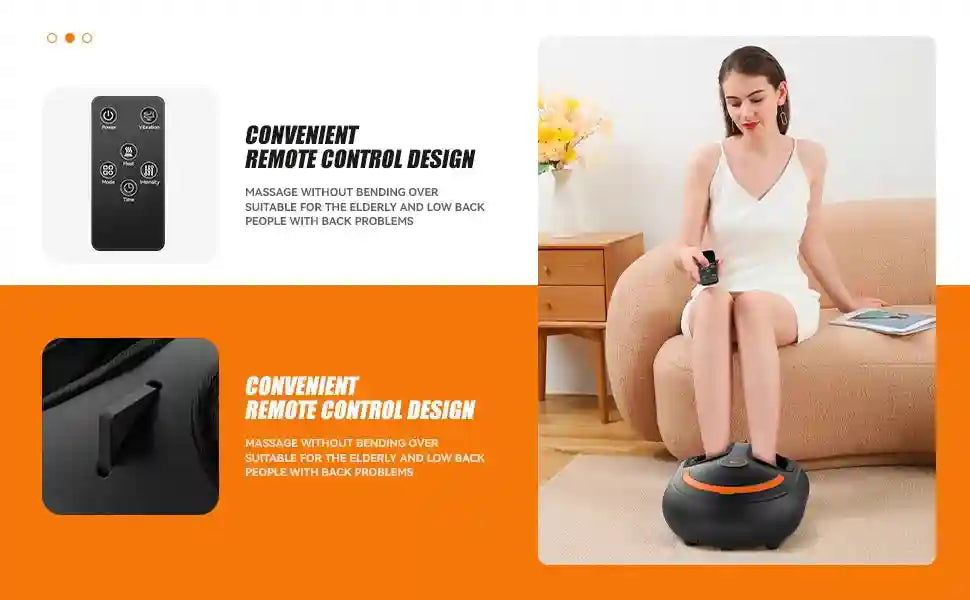 Electric Foot Massager Roller with Airbag Compression and Heat Massage Roller Tidesmit