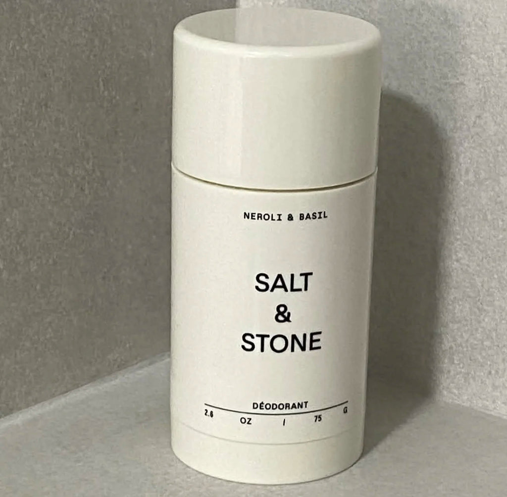 SALT&STONE Black Rose Oud Neroli Basil natural deodorant stick for unisex body odor elimination by Tidesmit