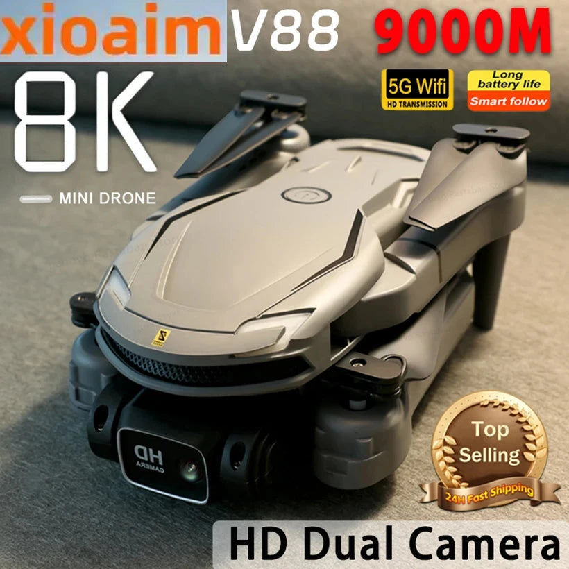 8K Camera Drone Foldable Quadcopter with Obstacle Avoidance Tidesmit