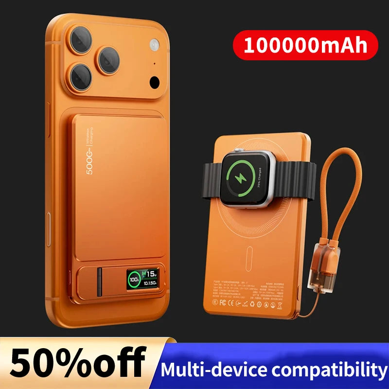 Magnetic Wireless Power Bank 10000mAh - Fast PD Travel Charger Tidesmit